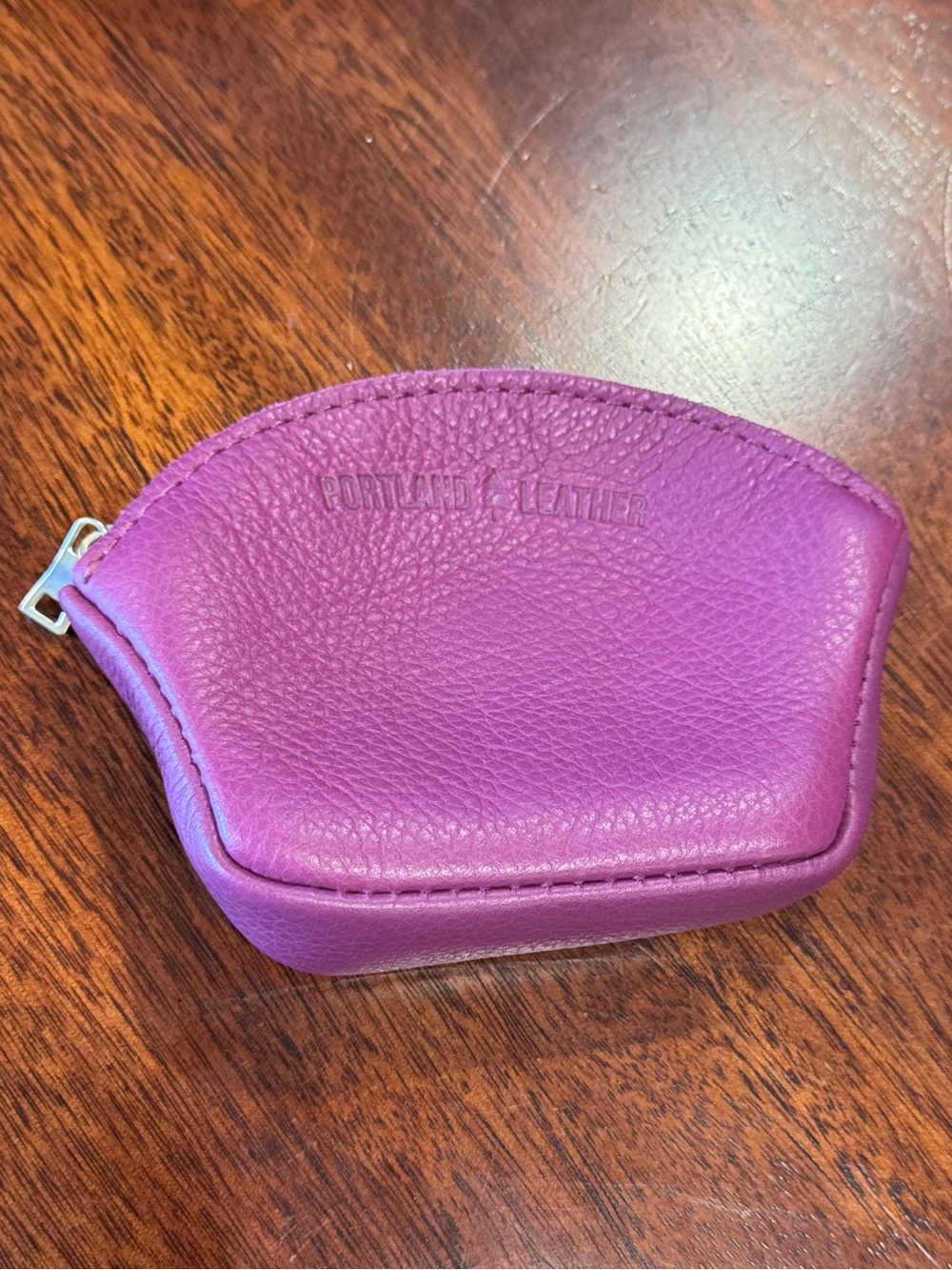 Portland Leather Goods Seashell Small Pouch in Iris